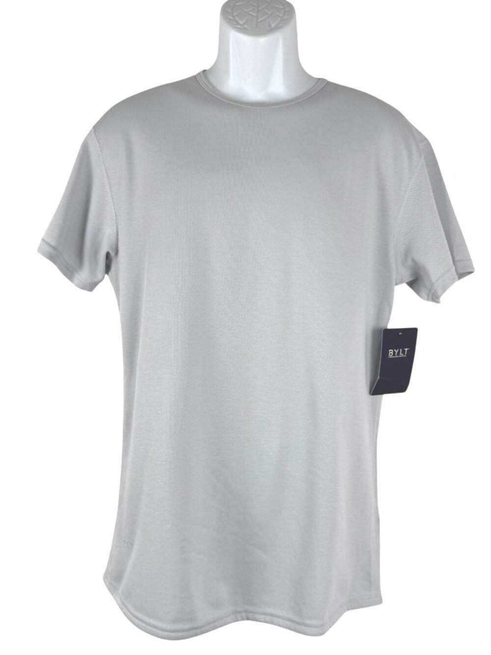 Bylt Bayside Short Sleeve Drop Cut Tee Shirt Medium Cadet Light Blue NWT TP-4074